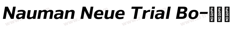 Nauman Neue Trial Bo字体转换